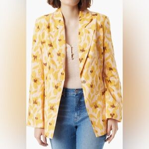 Sam Edelman Sire Floral Linen Women's Blazer